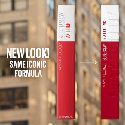 Maybelline Super Stay Matte Ink Liquid Lipstick Makeup, Long Lasting High Impact Color, Up to 16H Wear, Mover, Brown, 1 Count, Packaging May Vary MAYBELLINE