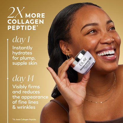 Olay Collagen Peptide Face Moisturizer, Firming Cream for Women, Fragrance-Free, Non-Greasy - Hydrating, Anti-Aging, Anti-Wrinkle Olay