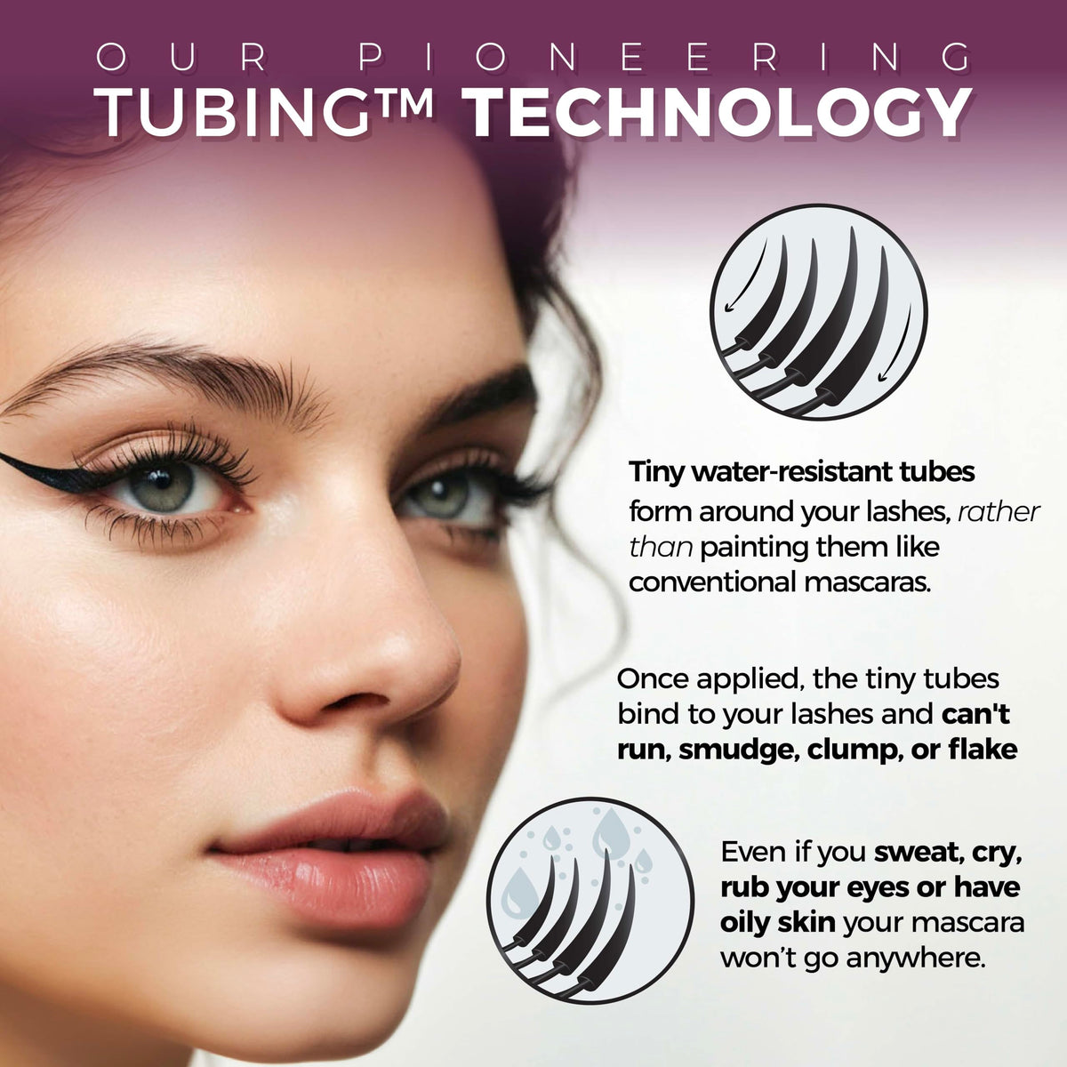 blinc Amplified Tubing Mascara, Volumizing, Soft-Glam, Black blinc