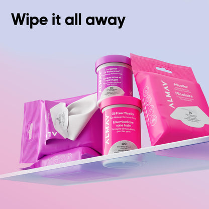 Almay Longwear & Waterproof Eye Makeup Remover Pads, 120 Count Almay