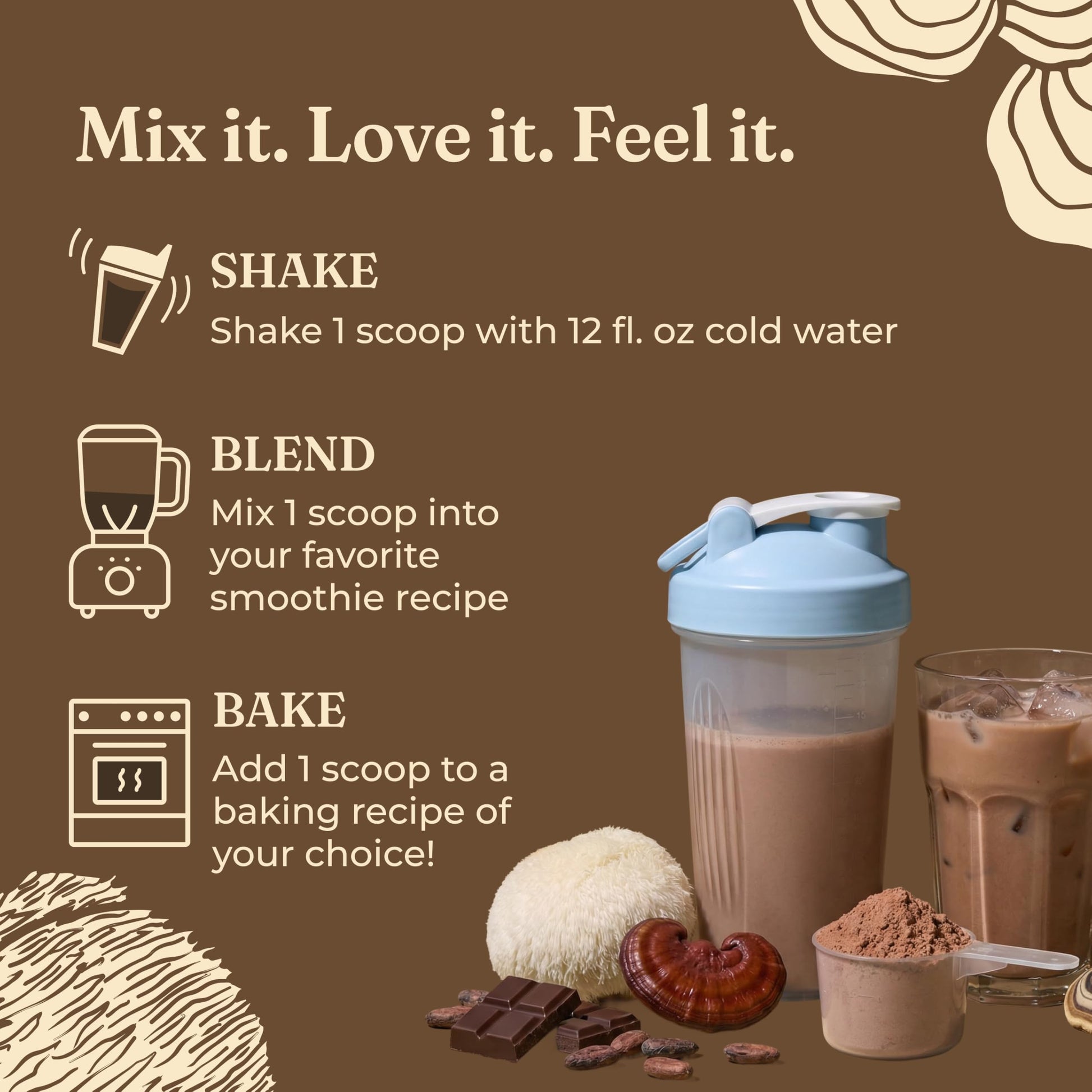 Four Sigmatic Organic Plant-Based Protein Powder | Clean Vegan Protein Elevated with Lion’s Mane, Chaga, Cordyceps and More for Brain Function and Immune Support | Creamy Cacao, 21.16 oz Four Sigmatic buy australia supplements