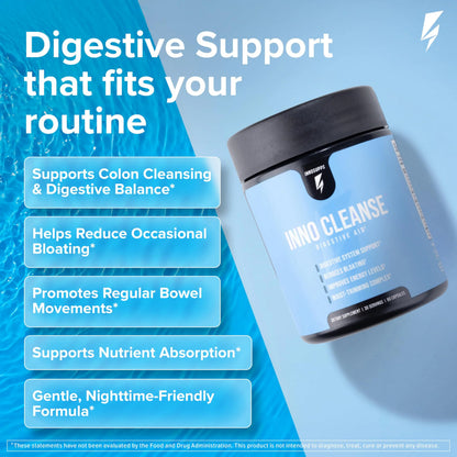 InnoSupps Inno Cleanse 14 Day Colon & Detox Flush, Waist Trimming Complex, Gut Cleanse, Digestive System Support, Stool Softener & Reduced Bloating InnoSupps