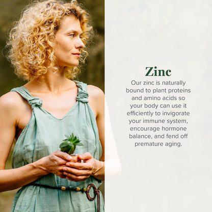 Global Healing USDA Organic Zinc Supplements Liquid - Pure Vitamin Drops for Immune System Boost, Hormone Balance, and Healthy Aging - Natural, Vegan-Friendly, Non-GMO, Organic Zinc Vitamins (2 Fl Oz)