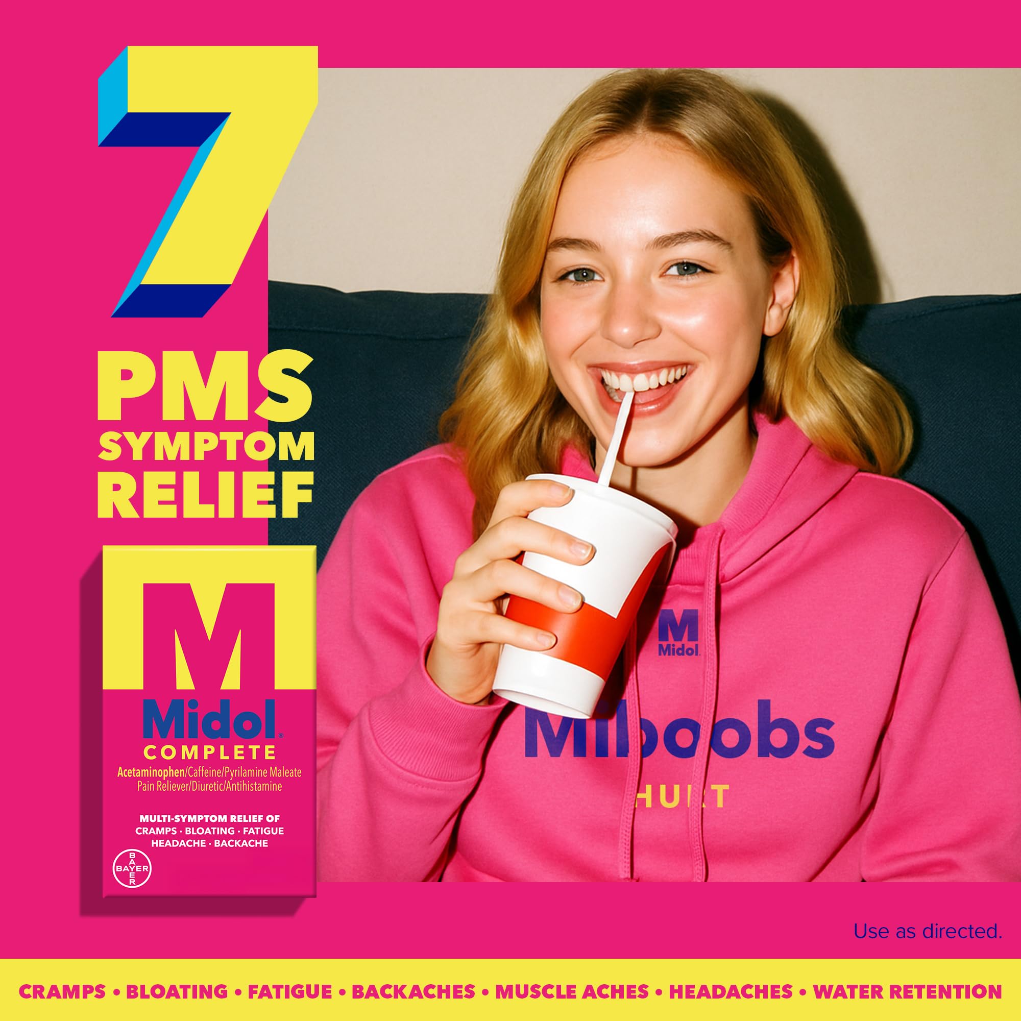 Midol Complete On The Go Caplets with Acetaminophen for Menstrual Symptom Relief, Period Cramp and Menstrual Pain Relief, 50 Count (25 Pouches of 2) Midol buy australia supplements