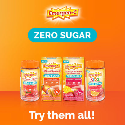 Emergen-C Zero Sugar Immune Support Adult Gummies 36 Count Emergen-C