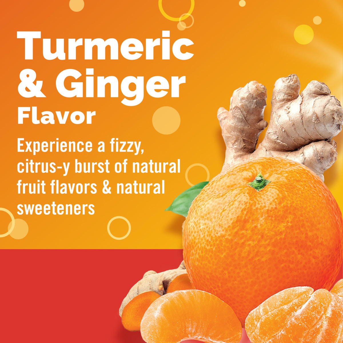 Emergen-C Citrus-Ginger Fizzy Drink Mix, Turmeric and Ginger, Immune Support, Natural Flavors Emergen-C