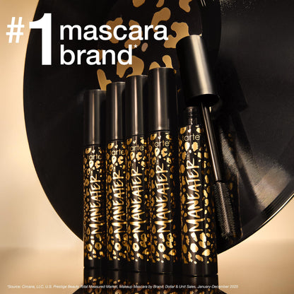 tarte maneater mascara – Extreme Curl, Instant Volume & Length, 16HR Ultra-Creamy Longwear Eye Makeup, Cruelty-Free, full size, black Tarte