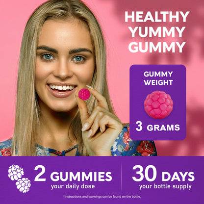 Biotin Gummies with Collagen - Hair Growth Support Skin, & Nail Strength - for Women & Men - Biotin 10000mcg | Keratin | Hyaluronic Acid | B-Complex | Saw Palmetto NUTRAHARMONY