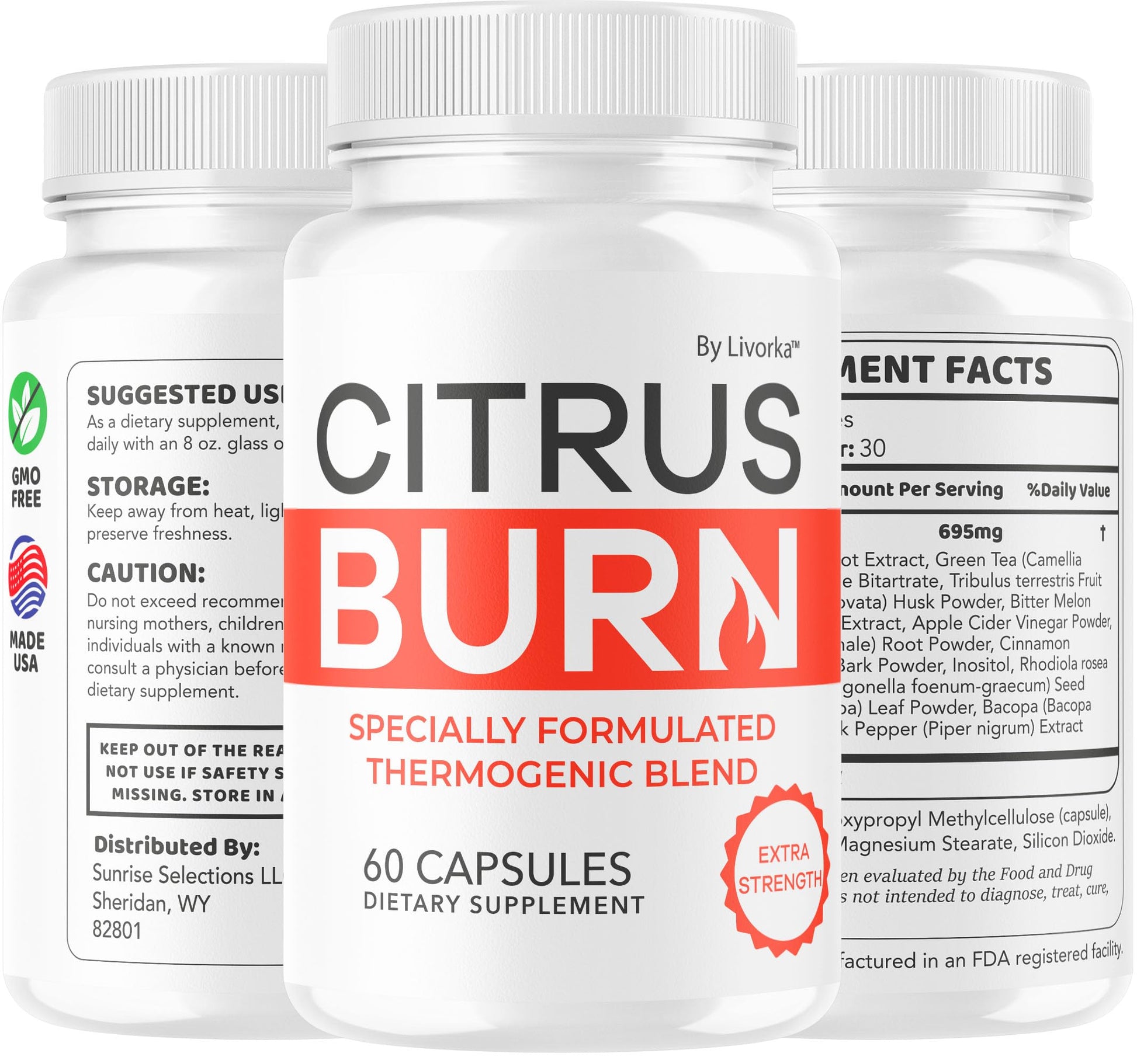 (5 Pack) Citrus Burn Capsules - Official CitrusBurn Pills Supplement Support All Natural Ingredients Advanced Formula Premium Multivitamin for Overall Health & Wellness, 300 Capsules for 5 Months LIVORKA buy australia supplements