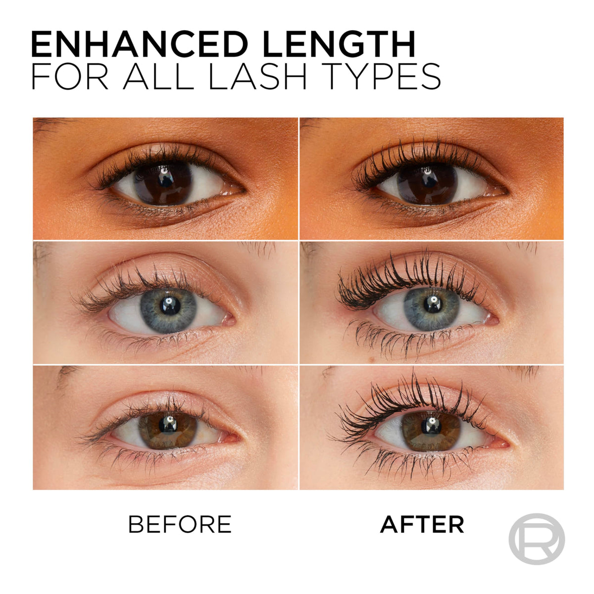 L’Oreal Paris Makeup Original Telescopic Mascara, Separating Mascara Volume and Length Formula, Washable, Blackest Black, 0.27 Fl Oz., 1 Count L'Oreal Paris