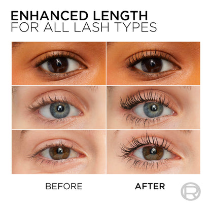 L’Oreal Paris Makeup Original Telescopic Mascara, Separating Mascara Volume and Length Formula, Washable, Blackest Black, 0.27 Fl Oz., 1 Count L'Oreal Paris