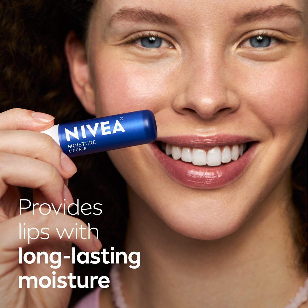 NIVEA Moisture Lip Care, Hydrating Lip Balms with Shea Butter, 4 x 0.17 OZ NIVEA