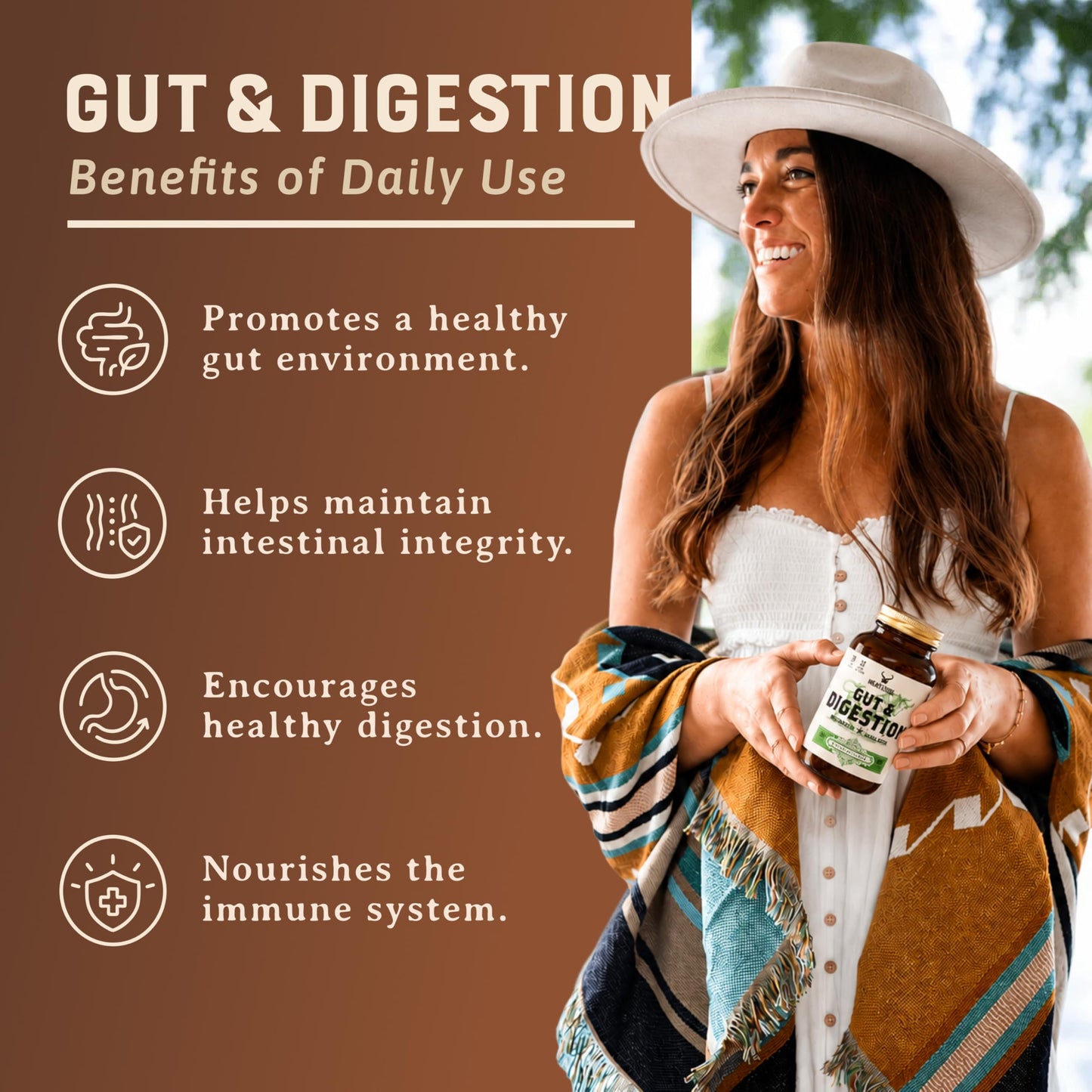 HEART & SOIL 100% Grass Fed & Finished Colostrum Supplement from Regenerative Cattle for Gut, Muscle & Immune Health – 3000mg Bovine Colostrum Capsules - Gut Health for Men & Women –180 Capsules