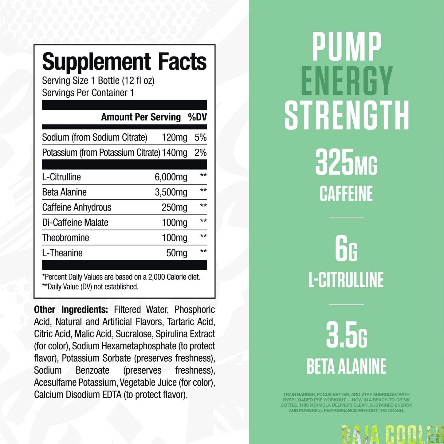 RYSE Loaded Pre Workout Drink - Ring Pop Cherry - Sugar-Free, Ready to Drink Energy Supplement with 325mg Caffeine, Citrulline & Beta Alanine for Focus & Pump - 12 fl oz Bottles (Pack of 12)