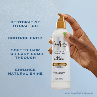 Shea Moisture 100% Virgin Coconut Oil Leave-in Treatment, 8 Ounce Shea Moisture