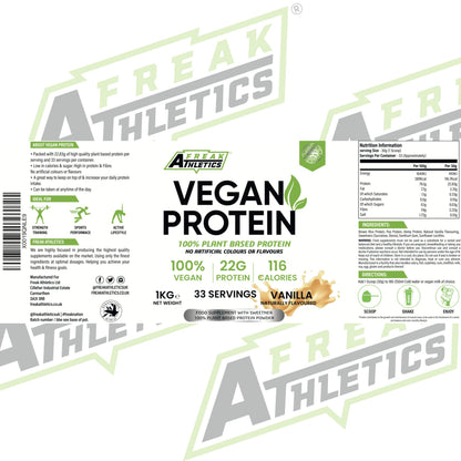 Vegan Protein Powders - Plant Based Vegan Protein Powder 1kg Soy Free Protein Powder Freak AthleticsBuy Supplements Australia