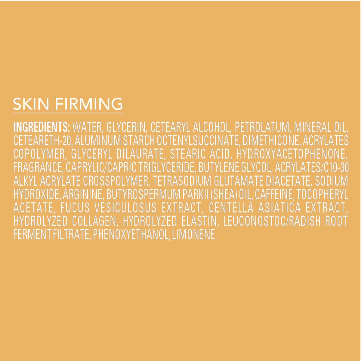 Jergens Skin Firming Body Lotion for Dry to Extra Dry Skin, Skin Tightening Cream with Collagen and Elastin, Dermatologist Tested, Hydralucence Blend Formula, 16.8 Oz Jergens
