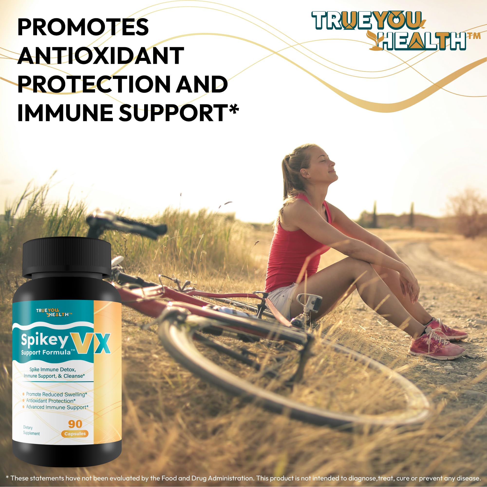 True You Health Spikey VX Support Formula - Our Best Spike Support Formula for Immune System Detox - Daily Zinc Immunity Capsules Vitamin C Immune Boost - Feel The Wellness Spike Detox The Wellness True You Health buy australia supplements
