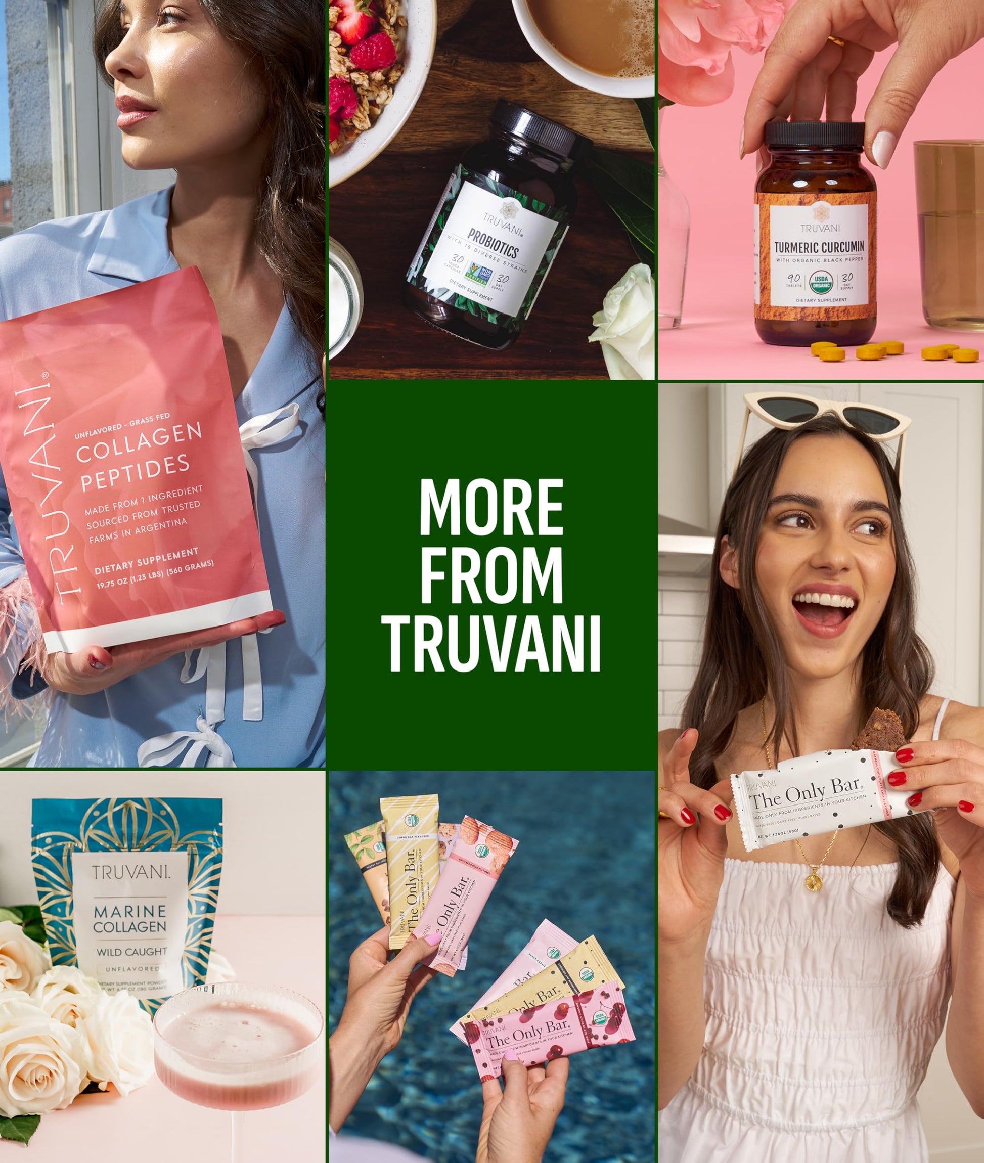 Truvani Protein + Greens Supplement | Spinach, Kale & Broccoli | 10g Organic Plant Based Protein | 20 Servings | USDA Organic | Gluten & Dairy Free Truvani buy australia supplements