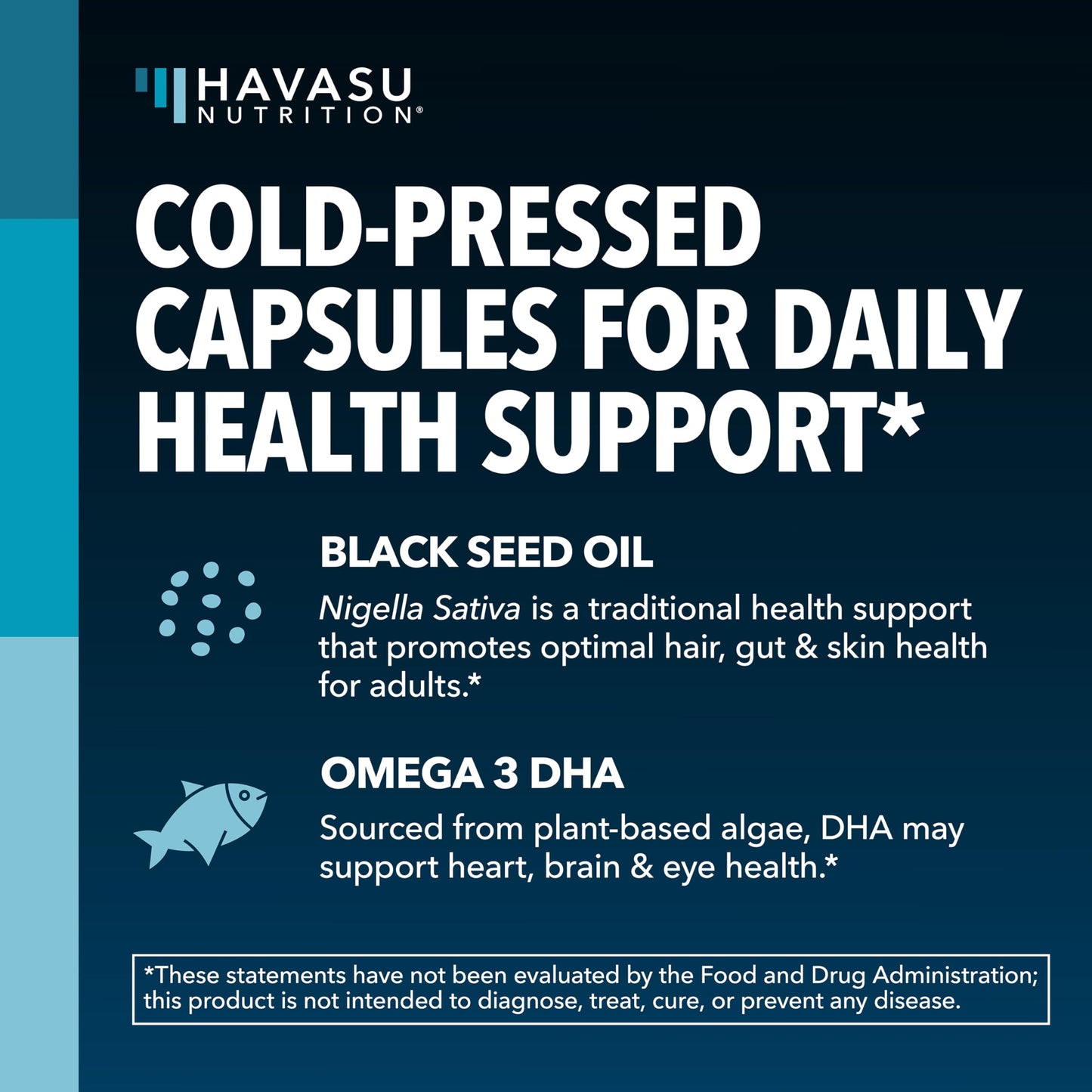 Black Seed Oil Capsules, Vegan, Non-GMO, Cold-Pressed Nigella Sativa, 90ct | 1500mg Per Serving Black Cumin Supplement for Skin Health, Immune Function, and Digestive Health, Unflavored, 30 Servings Gsupps Australia