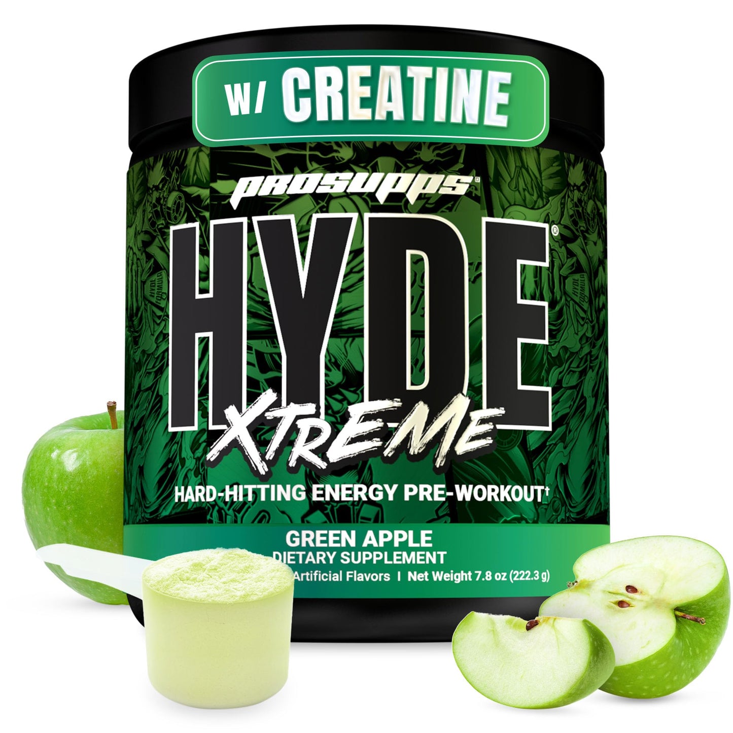 ProSupps Mr. Hyde Xtreme Pre Workout Powder with Creatine, Beta Alanine & Caffeine – Extreme Energy, Pumps, Focus & Performance - Fitness & Gym Supplements for Men & Women (Watermelon, 30 Servings)