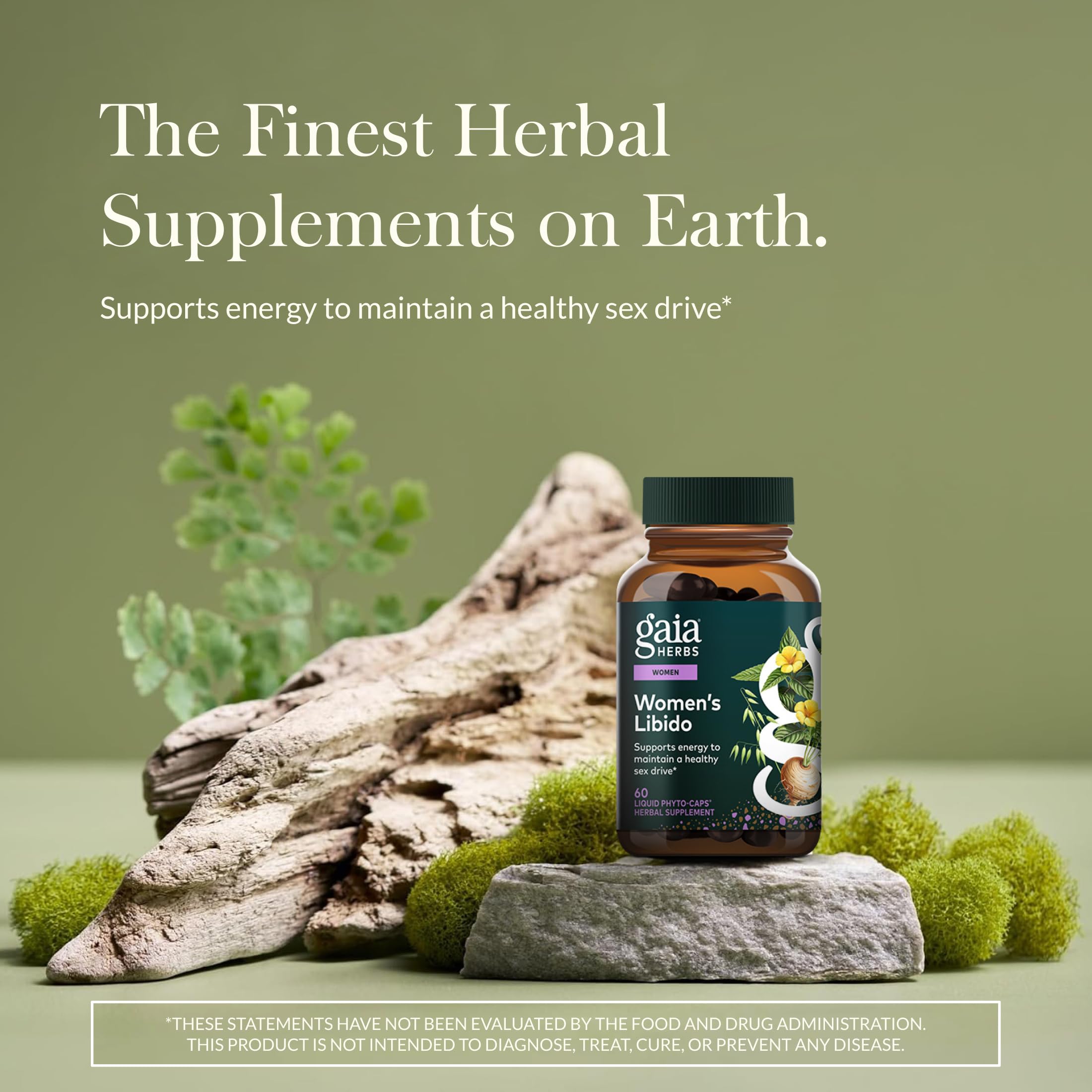 Gaia Herbs Womens Libido - Supports Energy to Maintain Healthy Libido* - with Tribulus & Horny Goat Weed - 60 Vegan Liquid Phyto-Caps (60 Servings) Gaia Herbs buy australia supplements