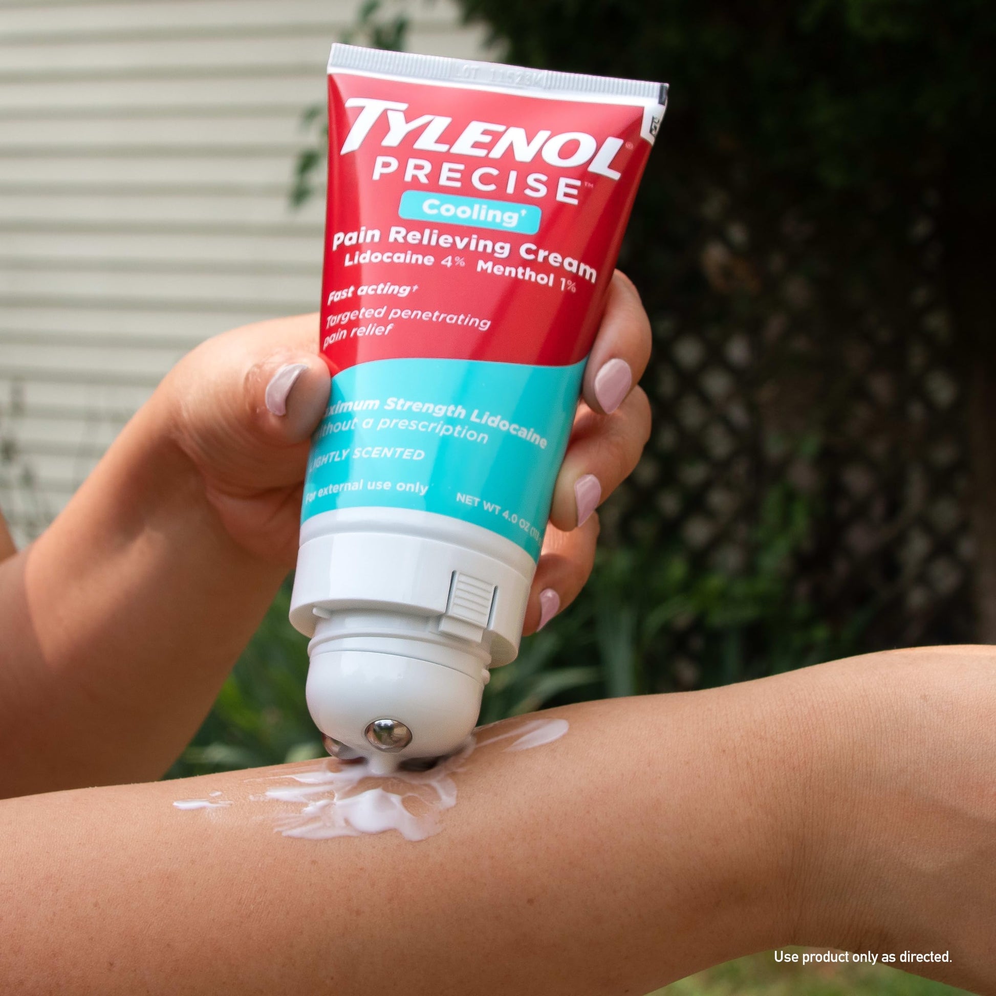 Tylenol Precise Cream, Cooling Sensation Pain Relief, Roll‑On, Lidocaine 4%, Menthol 1%, Targeted Maximum OTC Strength Combination for Back, Muscle and Joint, Numbing Cream Rollerball Applicator, 4 oz Tylenol buy australia supplements