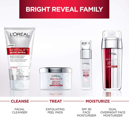 L'Oreal Paris Revitalift Bright Reveal Anti-Aging Facial Cleanser with Glycolic Acid 5 fl. oz (Pack of 2) L'Oreal Paris