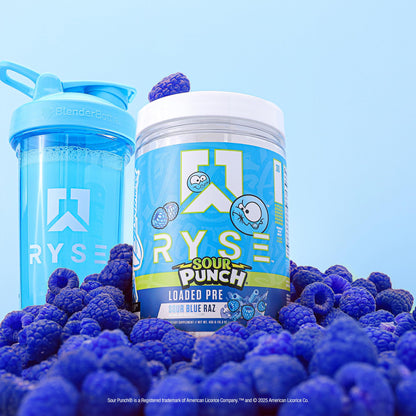 RYSE Loaded Pre Workout Powder - Strawberry Squeeze - Daily Pre-Workout for Men & Women with 390mg Caffeine, Beta Alanine, and Citrulline for Pump, Focus, and Energy - 30 Servings