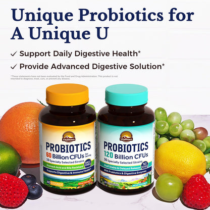 Vitalitown Probiotics + Prebiotics | 60 Billion CFUs 19 Strains | 60 Delayed Release Veg Caps | Shelf Stable, Prebiotics and Probiotics | Digestive Health Vitalitown