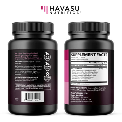 Night Time Fat Burner for Women, Belly Fat & Weight Loss Support, 60 Count | Appetite Suppressant and Overnight Metabolism Booster with Melatonin for Women, Vegan, Gluten Free, 60 Servings Gsupps Australia