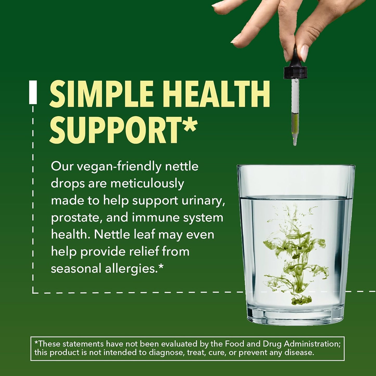 Organic Stinging Nettle Leaf Extract, Urinary Support, Unflavored, 1 Fl Oz | Stinging Nettle Tincture for Men and Women, USDA Certified, Vegan, Gluten Free, Non-GMO Herbal Tincture, 60 Servings Gsupps Australia