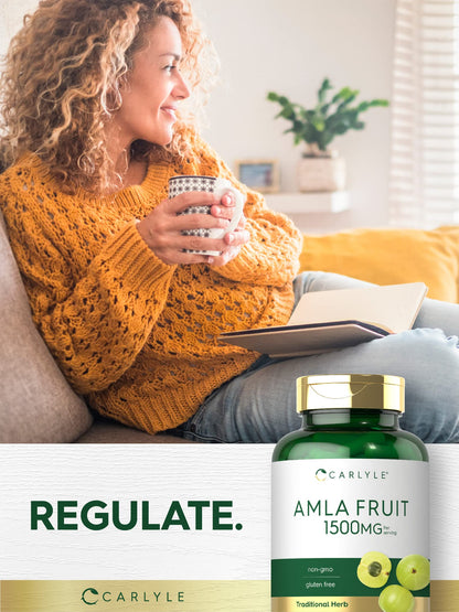 Carlyle Amla Capsules 1500mg | 120 Count | Amalaki Fruit | Herbal Extract Supplement | Non-GMO and Gluten Free Carlyle