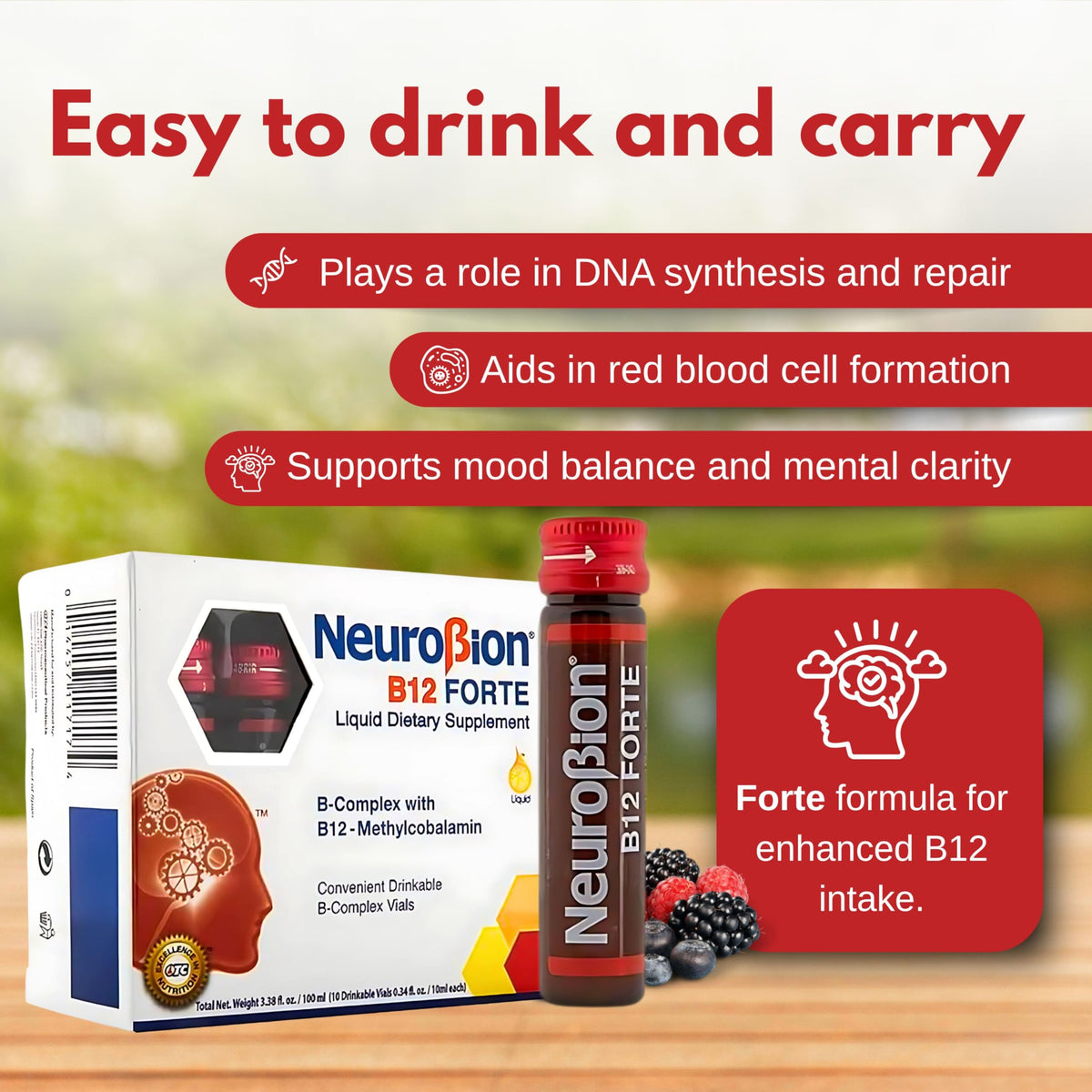 Neurobion B12 Forte 10 Vials x 10 ml (packaging may vary) Neurobion