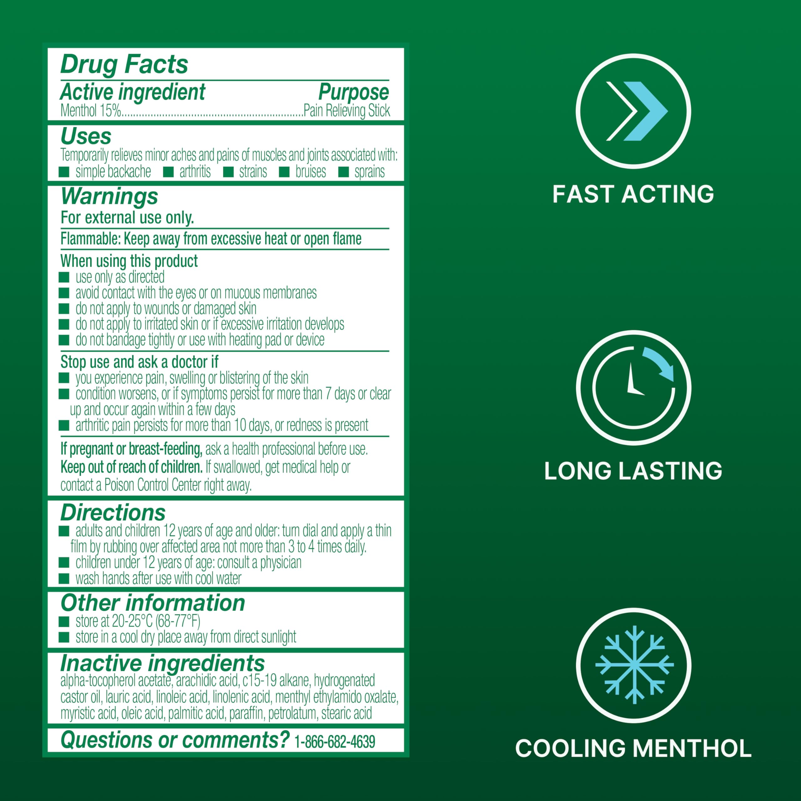 Biofreeze Dry Stick, Mess-Free Relief for Neck, Shoulder, Knee, Hip, Hand & Joint, Cooling Menthol Pain Relief Stick, Up to 100 Uses Biofreeze buy australia supplements