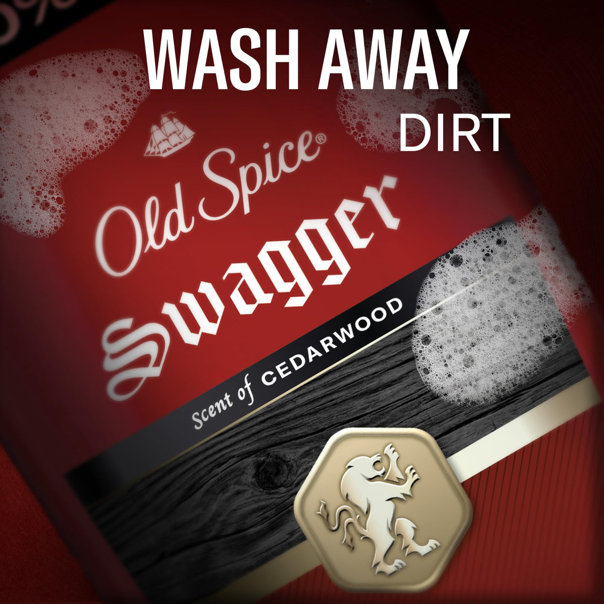 Old Spice Refreshing Body Wash for Men, 3X Defense, 24/7 Shower Fresh with Long Lasting Scent, Red Collection, Swagger with Cedarwood Scent, 24 oz (Pack of 2) Old Spice