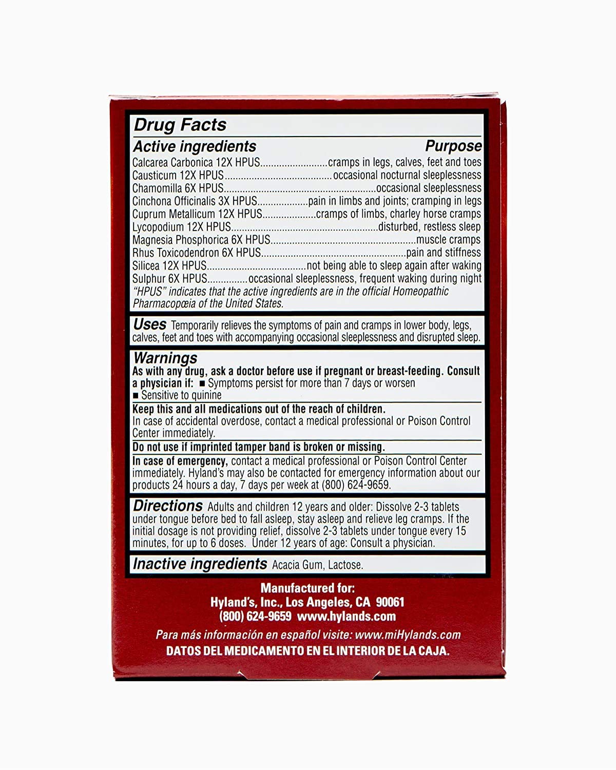 Hyland's Leg Cramps PM Tablets 50 ea 50 Count (Pack of 2) Hyland's buy australia supplements