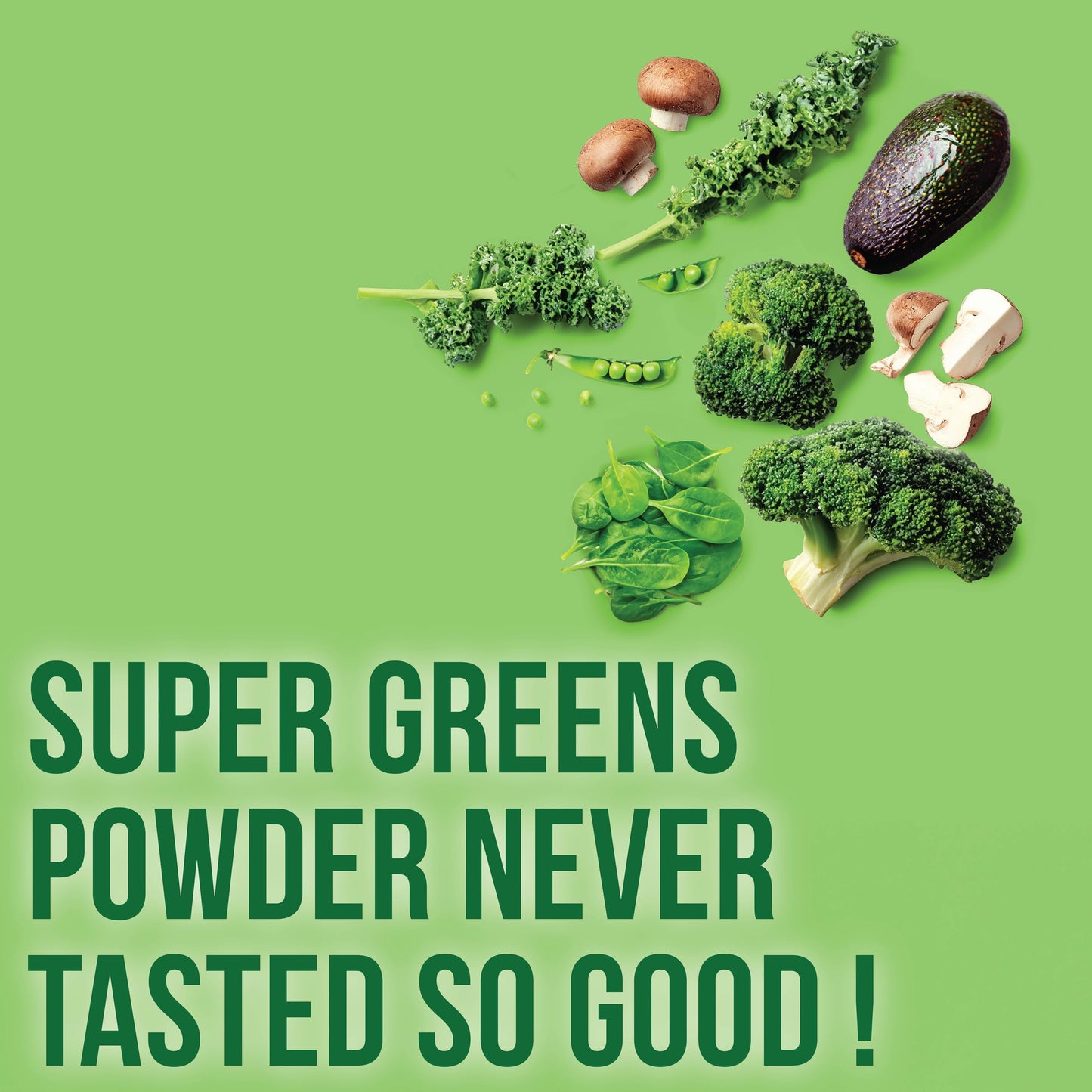 Country Farms Organic Super Greens Natural Flavor, 50 Organic Super Foods, Packed with Fiber, USDA Organic Drink Mix, Fruits, Vegetables, Mushrooms & Probiotics Country Farms