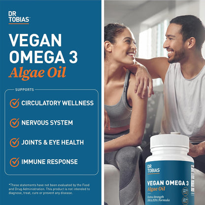 Dr. Tobias Vegan Omega 3 Algae Oil and Colon 14 Day Cleanse for Improved Digestion, Gut & Immune Support, and Overall Health