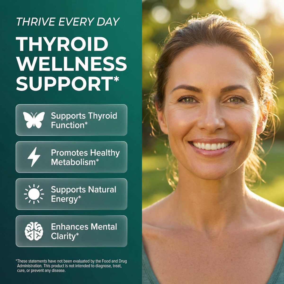 ThyroBloom Thyroid Support for Women Liquid Drops Iodine L-Tyrosine Selenium Copper Ashwagandha Zinc Kelp Bladderwrack Schisandra Guggul Turmeric Vitamin A D3 B12 Clean Nutraceuticals