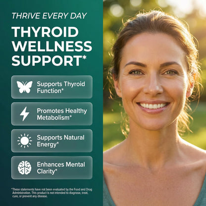 ThyroBloom Thyroid Support for Women Liquid Drops Iodine L-Tyrosine Selenium Copper Ashwagandha Zinc Kelp Bladderwrack Schisandra Guggul Turmeric Vitamin A D3 B12 Clean Nutraceuticals