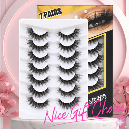 Veleasha Lashes Strips Fluffy Eyelashes Wispy Volume Cat Eye Lashes (804) Veleasha