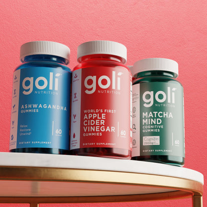 Goli Apple Cider Vinegar Gummies - Worlds First ACV Gummy with Vitamin B12, Beetroot & Pomegranate Goli