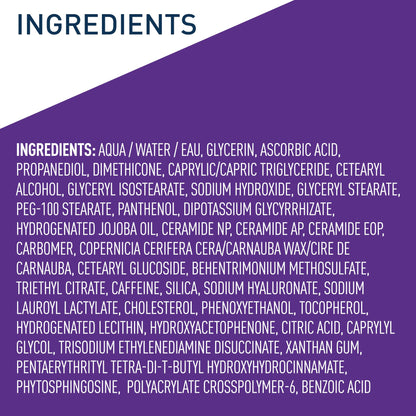 CeraVe Skin Renewing Vitamin C Eye Cream, Vitamin C, Hyaluronic Acid, Ceramides & Caffeine, Under Eye Cream For Dark Circles and Puffiness CeraVe