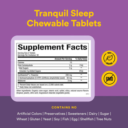 Natural Factors Stress-Relax Tranquil Sleep Tablet, 120 Count Natural Factors
