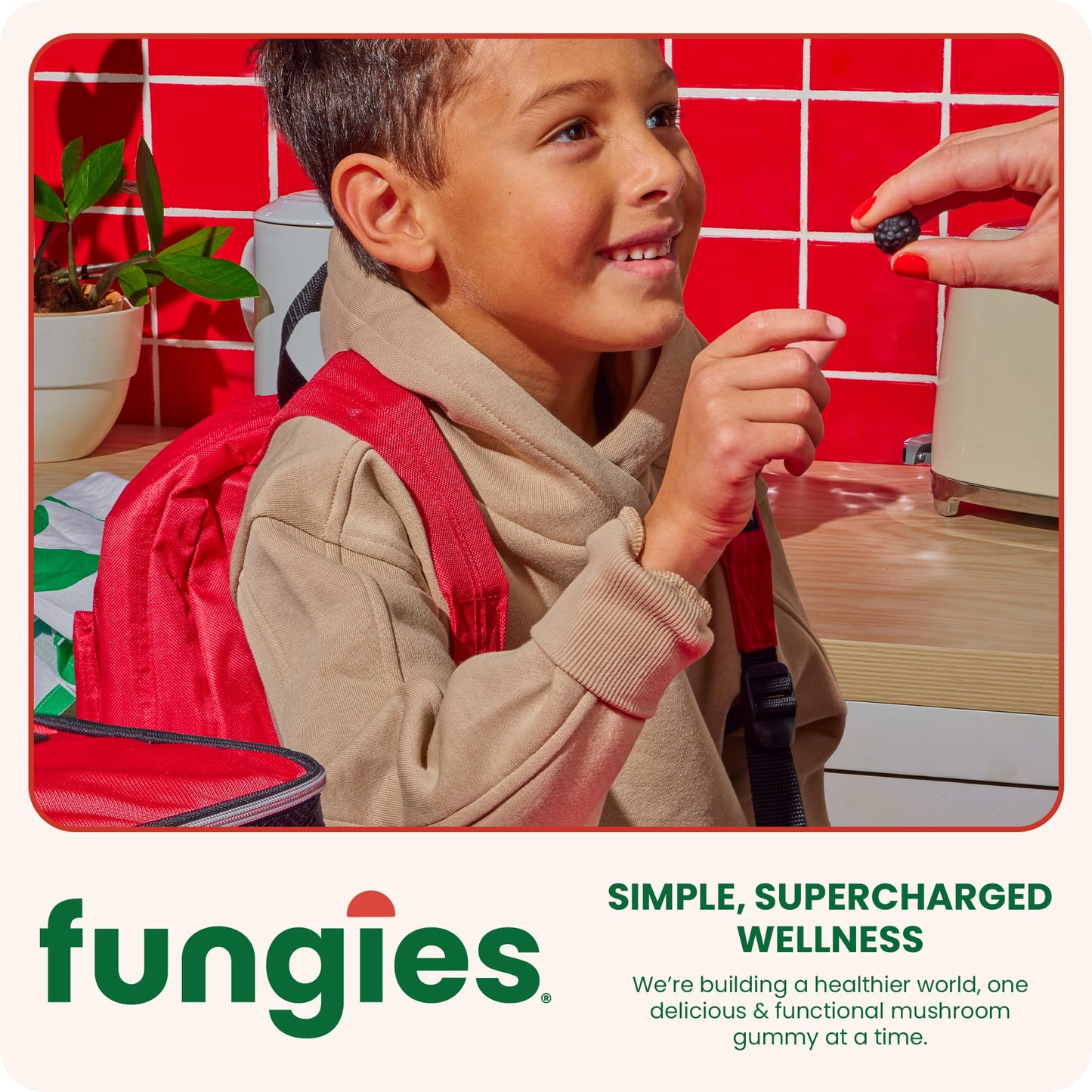 Fungies Lion's Mane Mushroom Gummies, Mixed Blueberry & Strawberry Flavor - Mushroom Supplement Gummy for Adults & Children Supports Brain Health, Cognitive Function Fungies
