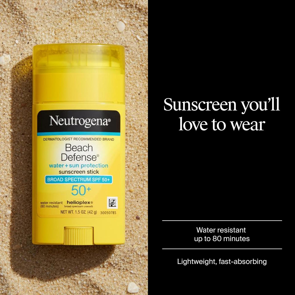 Neutrogena Beach Defense Sunscreen Stick SPF 50, 1.5 oz Neutrogena