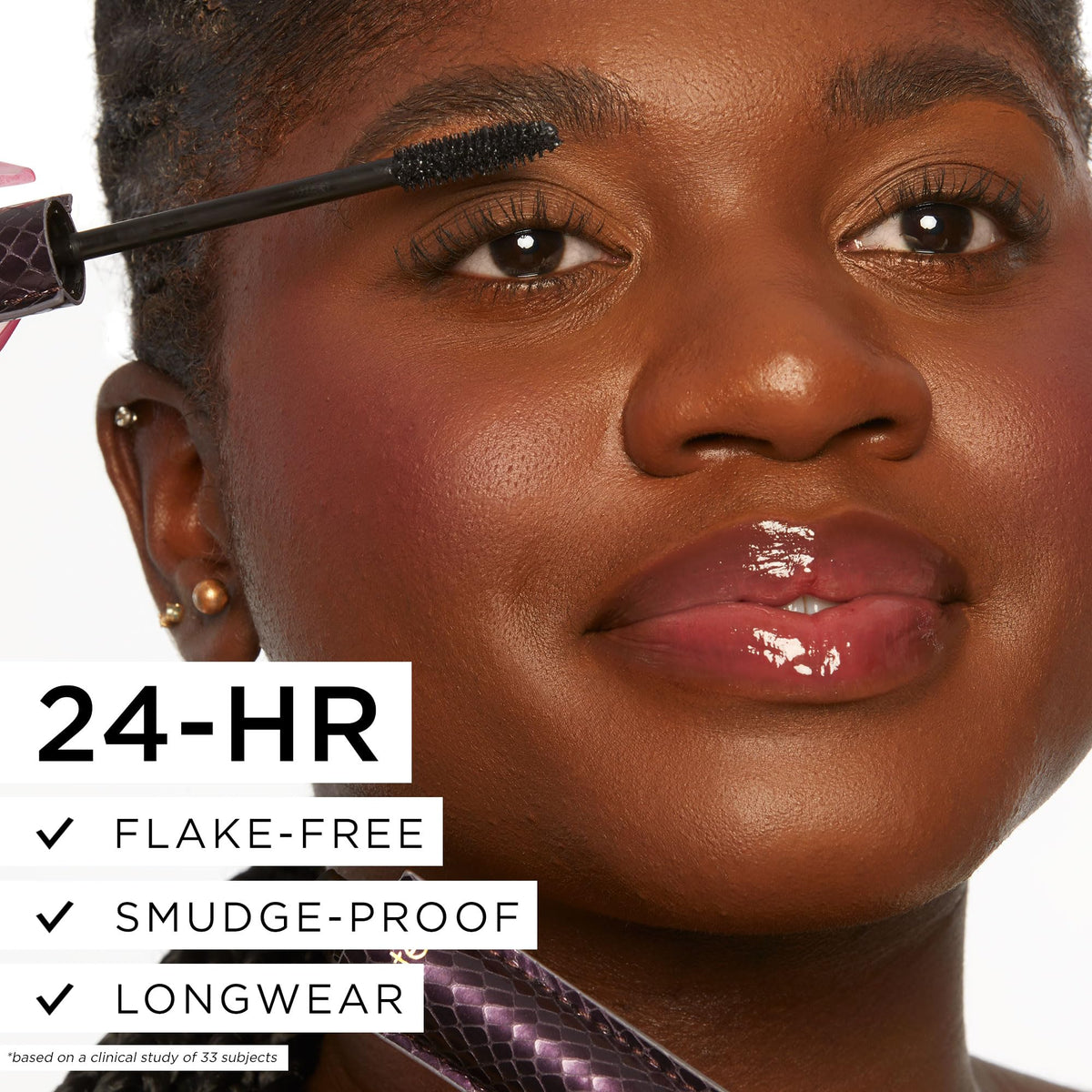 tarte lights, camera, lashes 4-in-1 mascara – Volume, Length, Curl & Conditioning for Fuller-Looking Lashes, Smudge-Proof, Flake-Free, Longwear, Vegan & Cruelty-Free, full size, black tarte