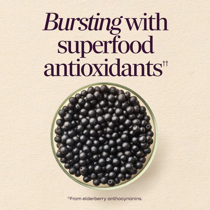 Nature’s Way Sambucus Kids Elderberry Immune Gummies with Black Elderberry Extract, Daily Immune Support Gummy with Vitamin C and Zinc Nature's Way
