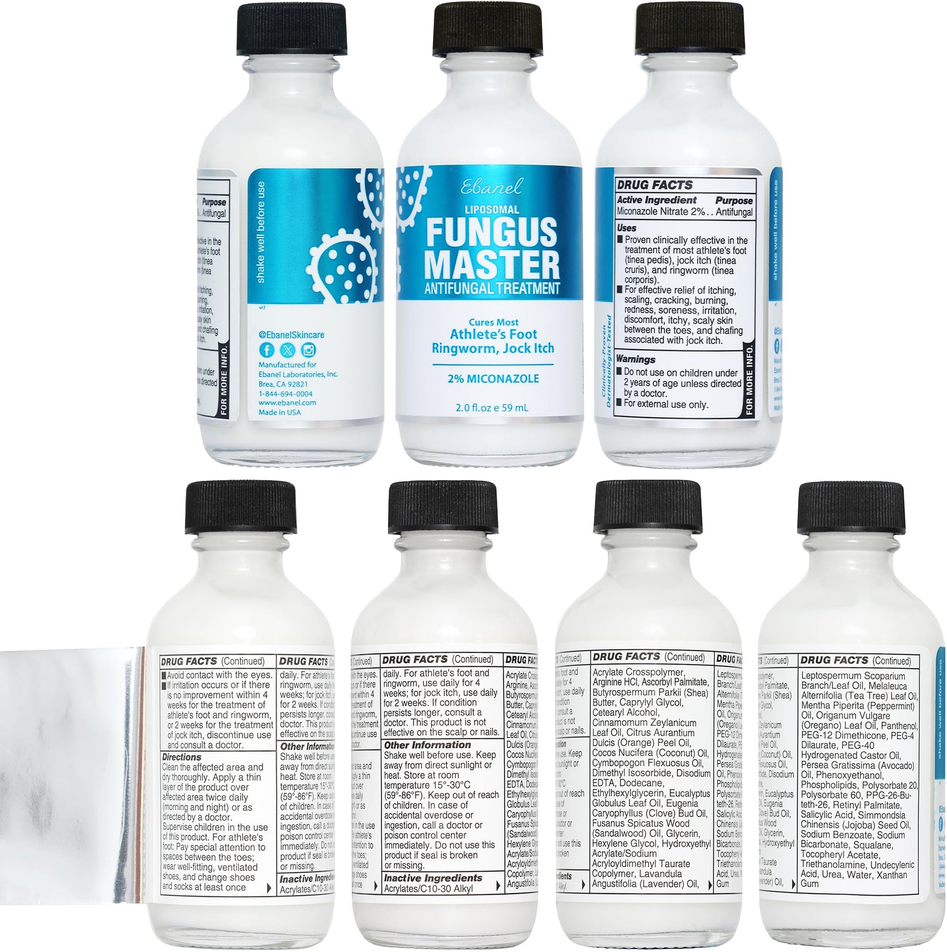 Ebanel Antifungal Cream Miconazole Athletes Foot Treatment, Cures Fungal Infection Leading to Nail Fungus, Jock Itch Cream with Undecylenic Acid, Tea Tree & Manuka Oil, Fast Itch Relief for Ringworm Ebanel buy australia supplements